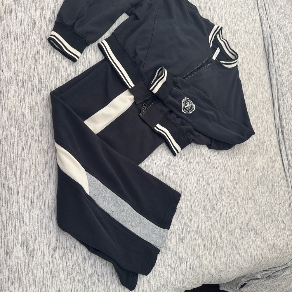 Fabletics Women’s Black and Gray Track Suit